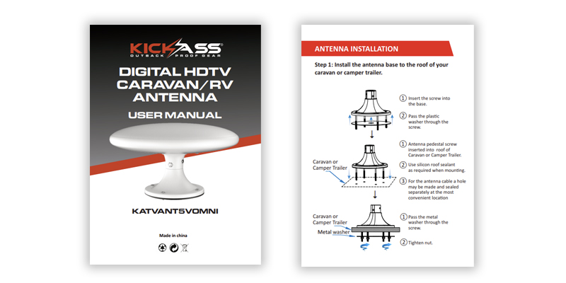 Digital HDTV Caravan/RV Antenna User Manual